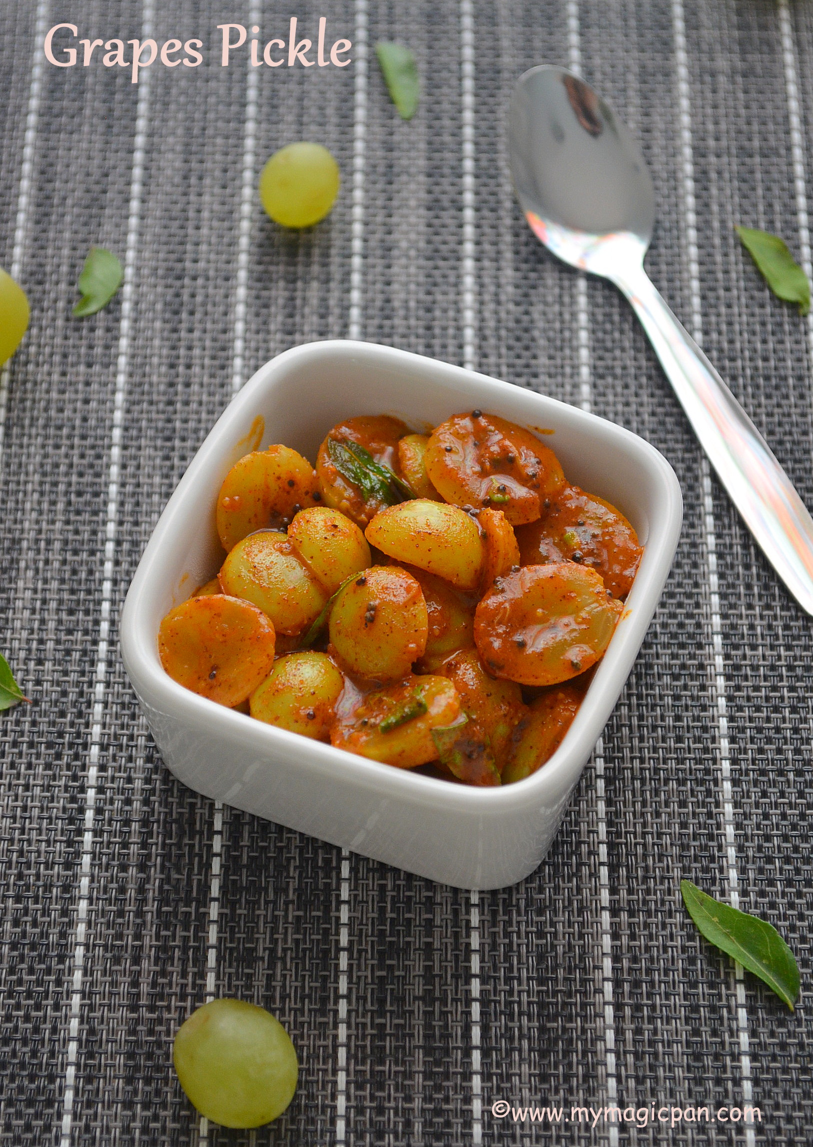 Green Grapes Pickle Instant Grapes Pickle