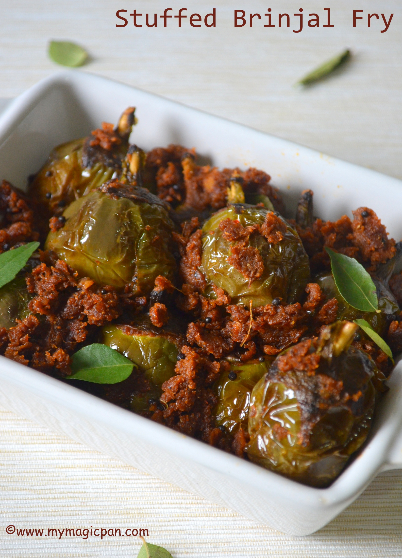 Stuffed Brinjal Fry Stuffed Brinjal Curry