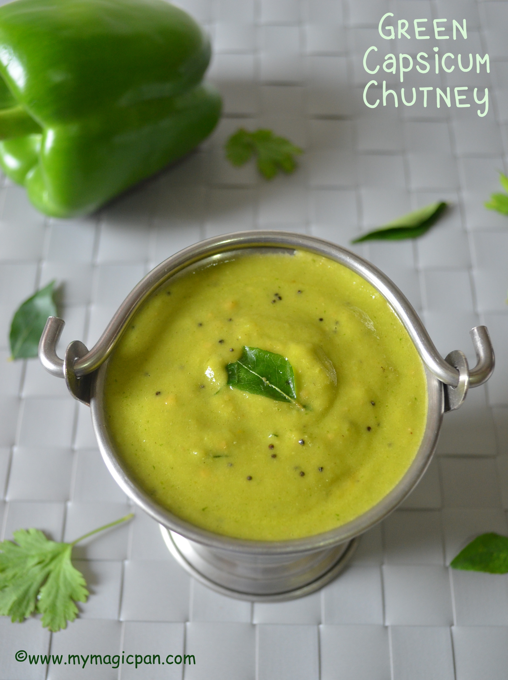 Capsicum Chutney Green Bell Pepper Chutney