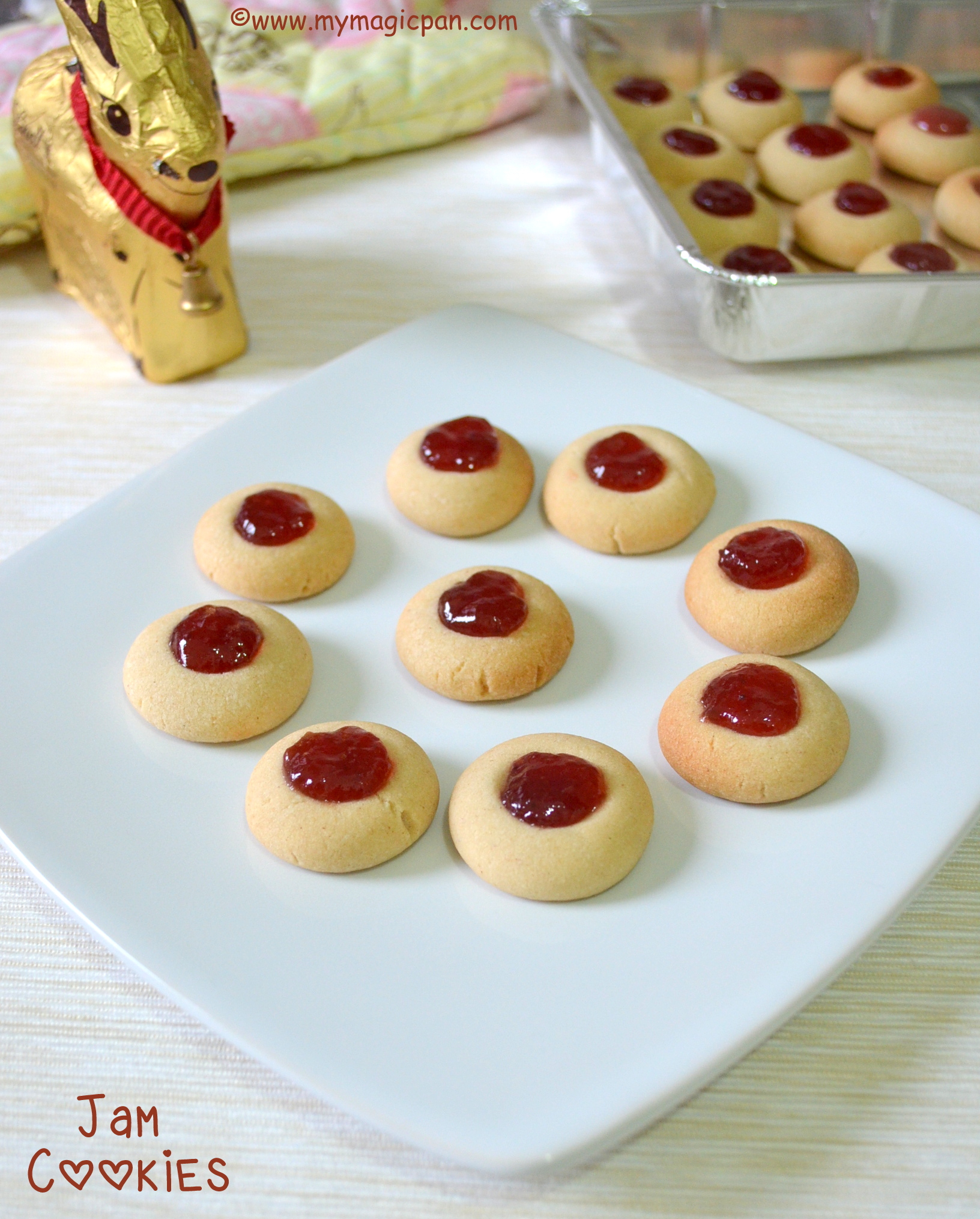 Eggless Jam Cookies Jam Cookies