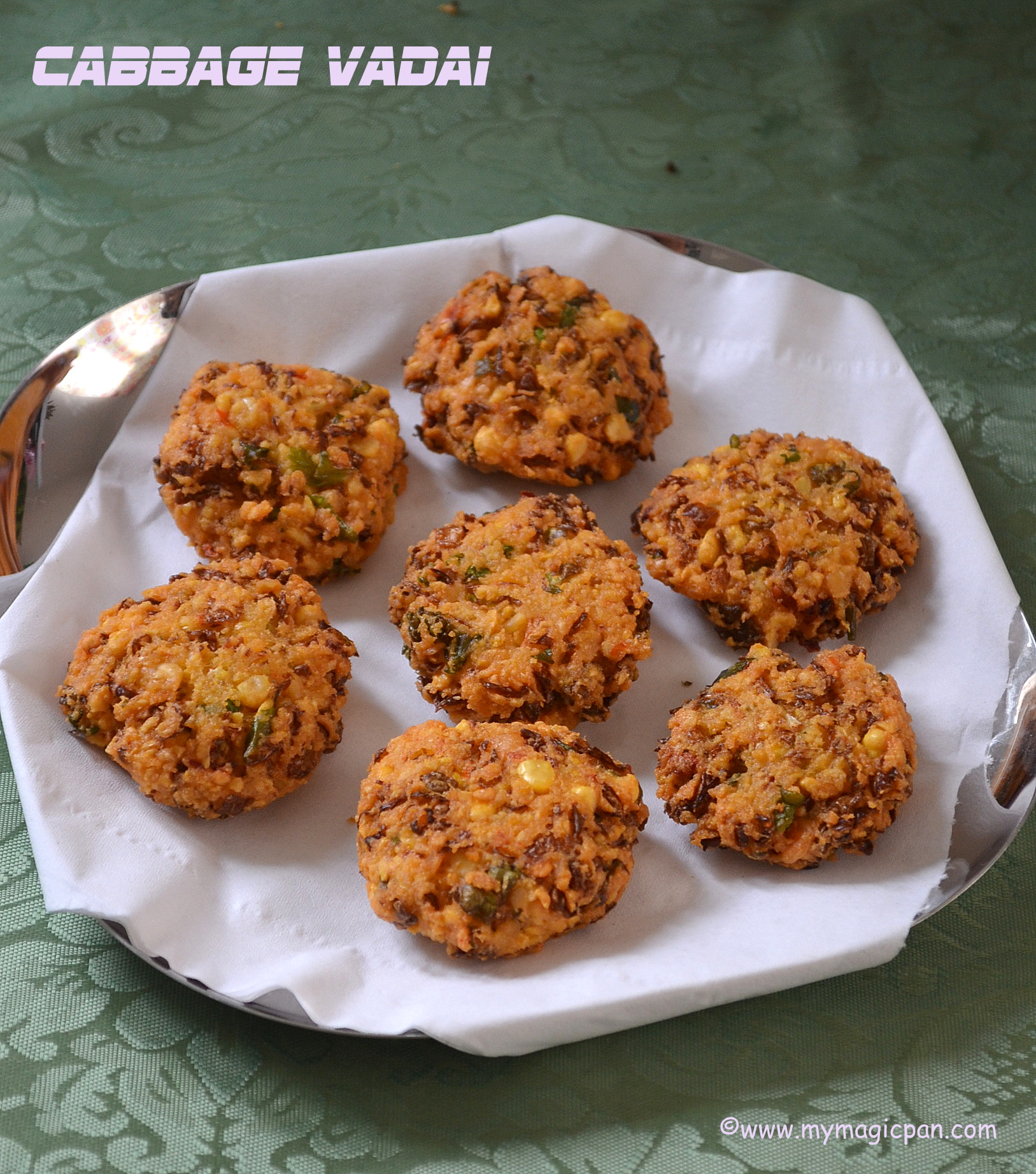 Cabbage Vada Cabbage Vadai Cabbage Dal Vada