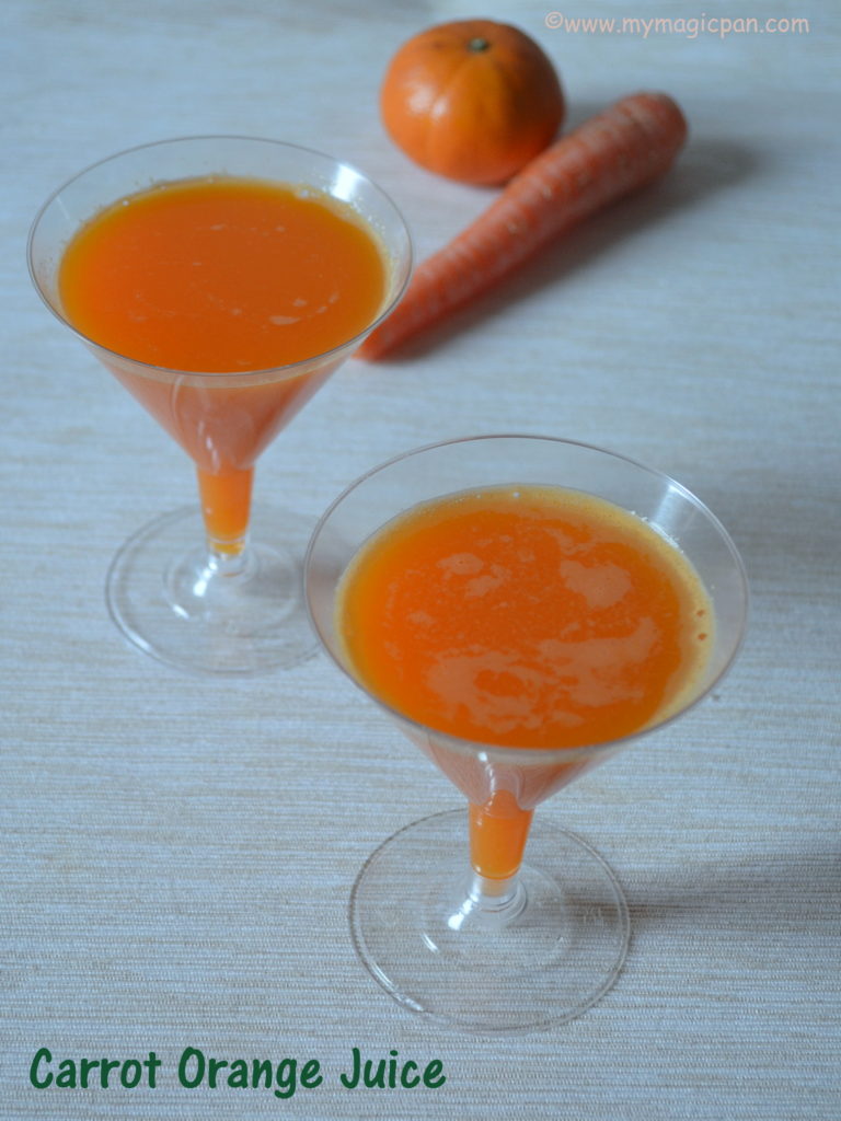 Carrot Orange Juice My Magic Pan