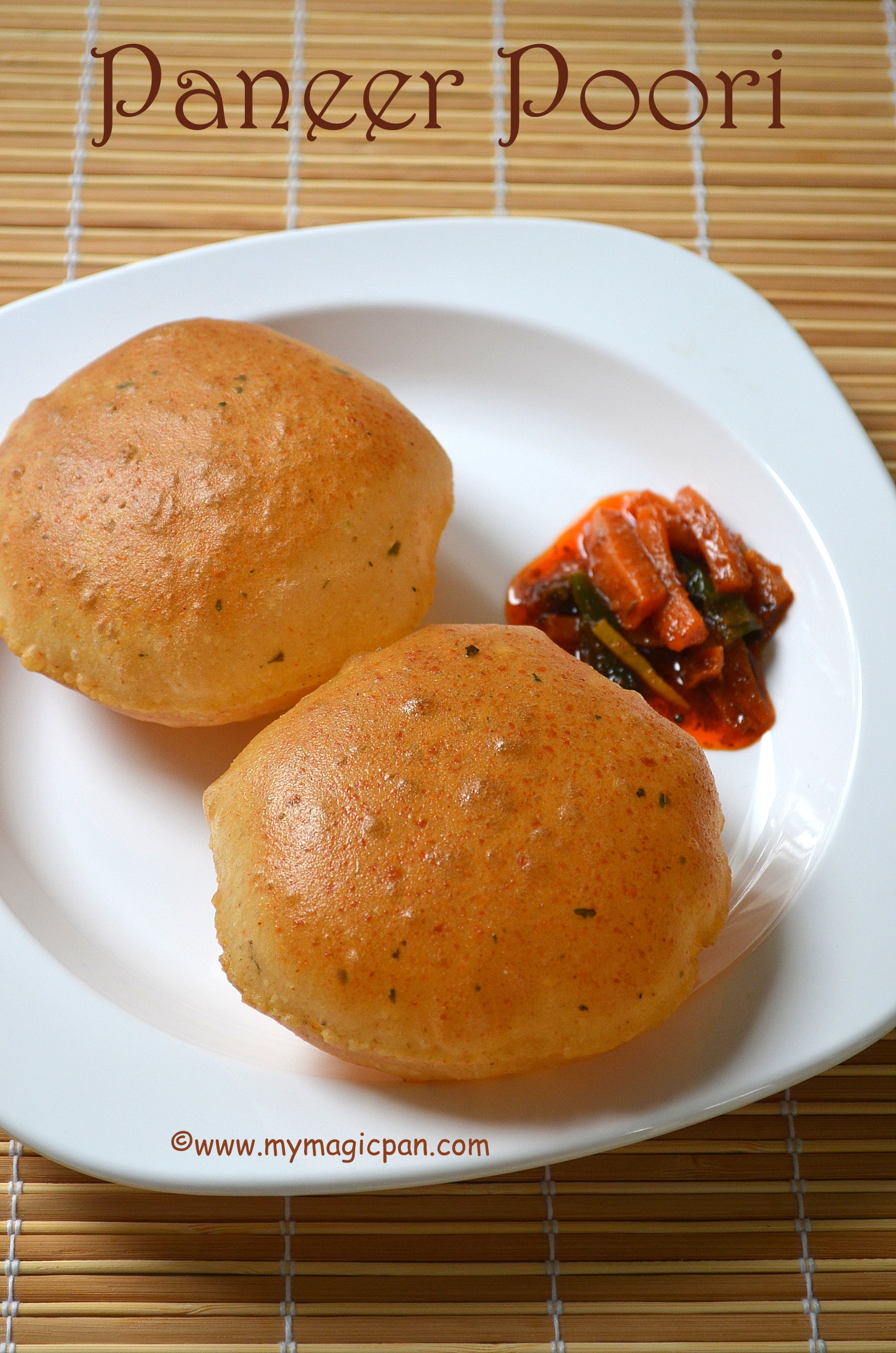 Paneer Poori Wheat Flour Paneer Puri