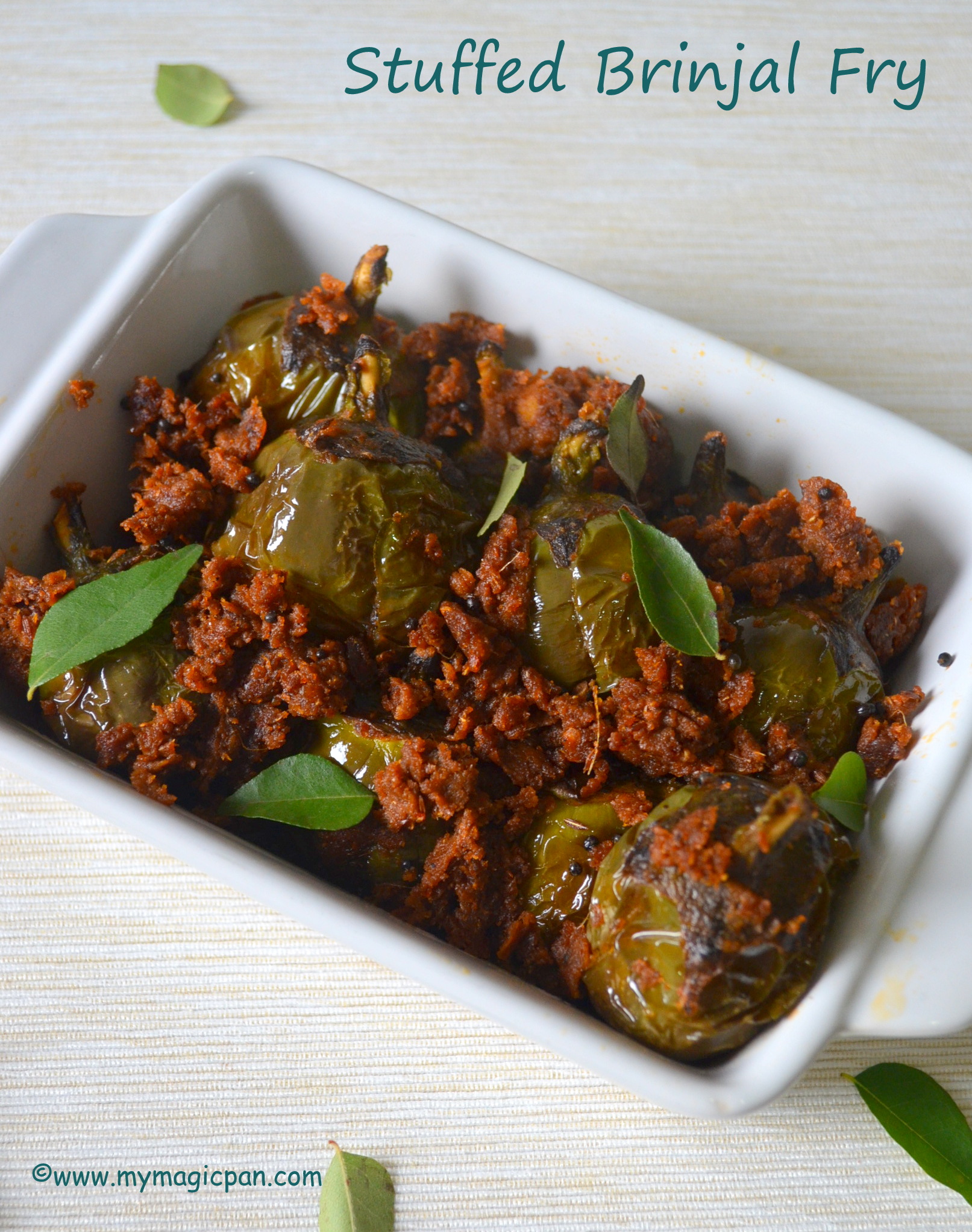 Stuffed Brinjal Fry Stuffed Brinjal Curry