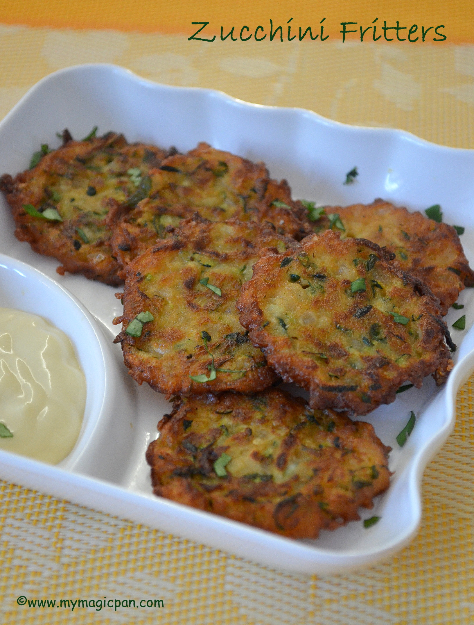 Zucchini Fritters – Courgette Fritters