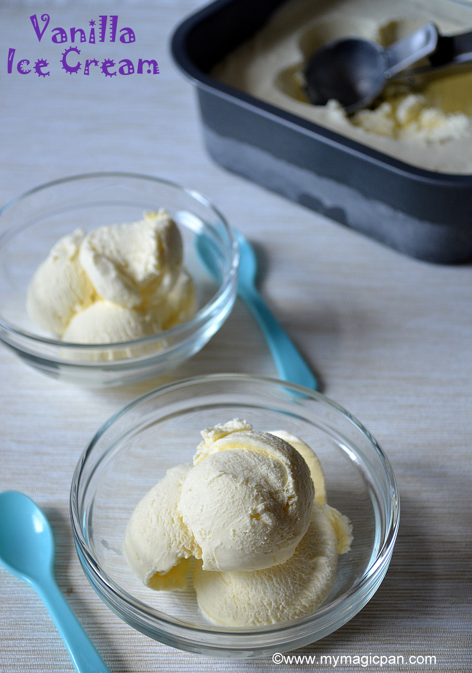 Vanilla Ice Cream No Ice Cream Maker