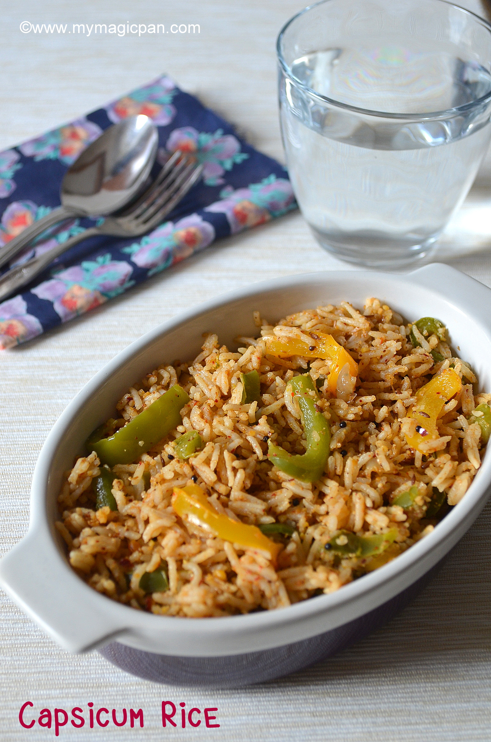 Capsicum Rice Capsicum Masala Rice