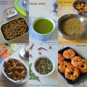 Healthy Spinach/Keerai Recipes